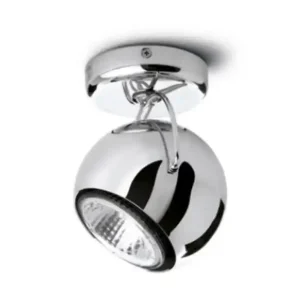 Beluga steel - plafond/wandlamp - Fabbian Hoge Kwaliteit