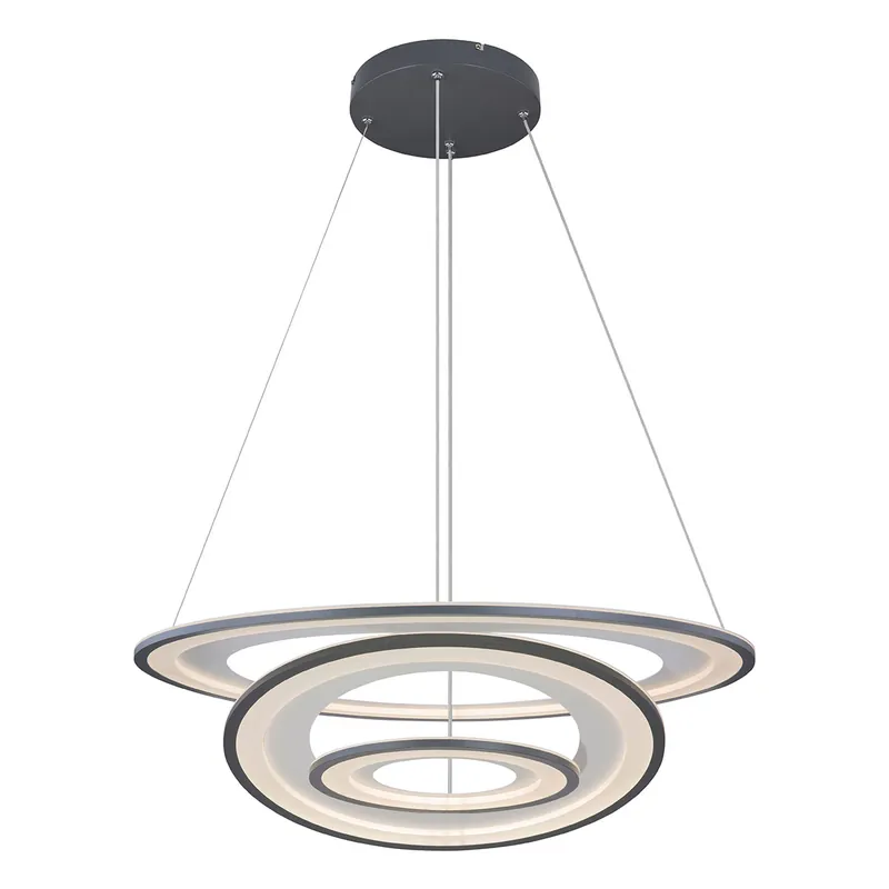 Design hanglamp antraciet ringconstructie Globo Torrelle Betrouwbaar