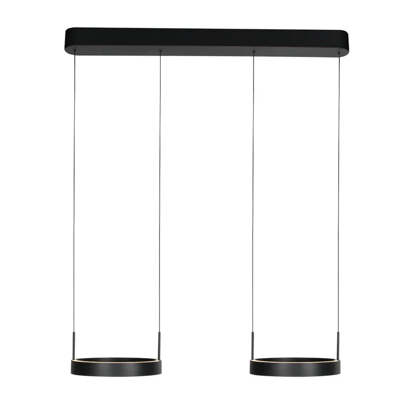Zwarte design dubbele ring- eettafellamp Steinhauer Mykty Groothandel