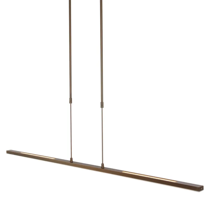Lange bronzen eettafellamp LED Steinhauer Zelena led Geld-Terug-Garantie