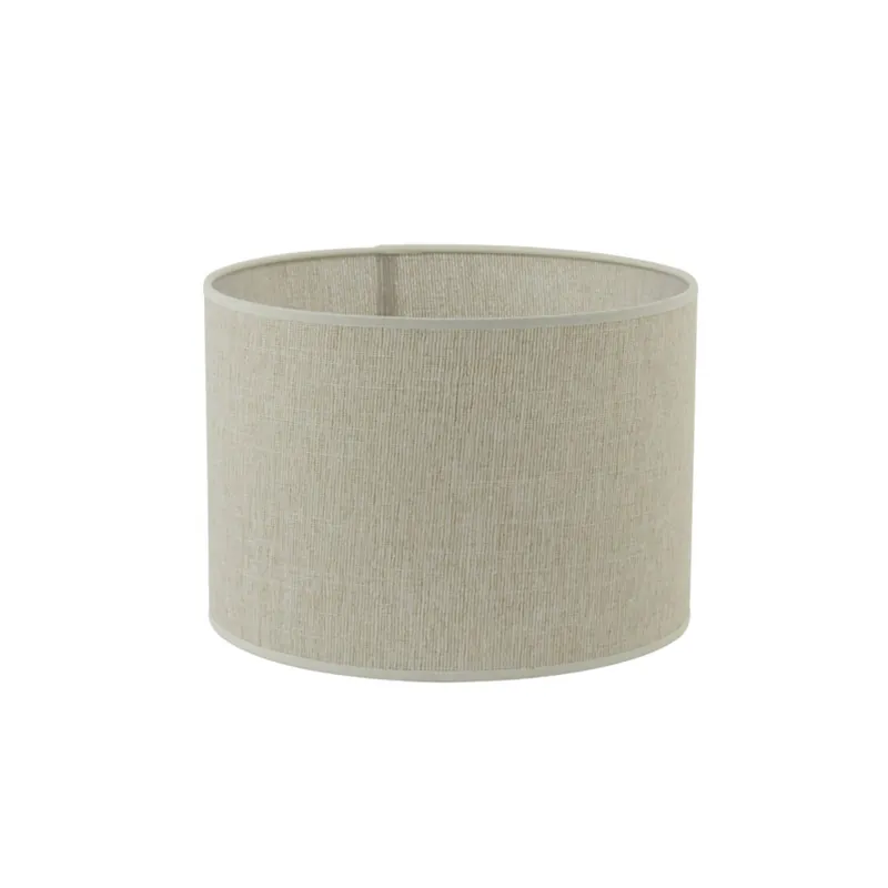 Cilindervormige lampenkap beige stof Light & Living Breska – Ø 35 cm Authentiek