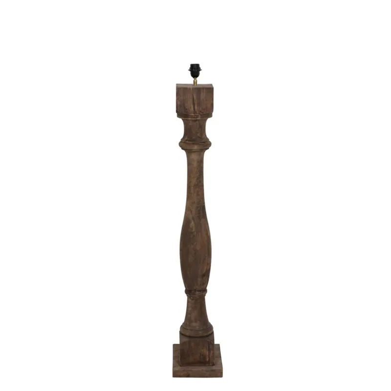 Alleen Vandaag Houten lampenvoet in originele stijl Light & Living Robbia
