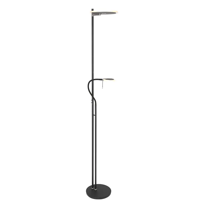 Zwarte uplight met flex arm Steinhauer Turound Lage Kosten