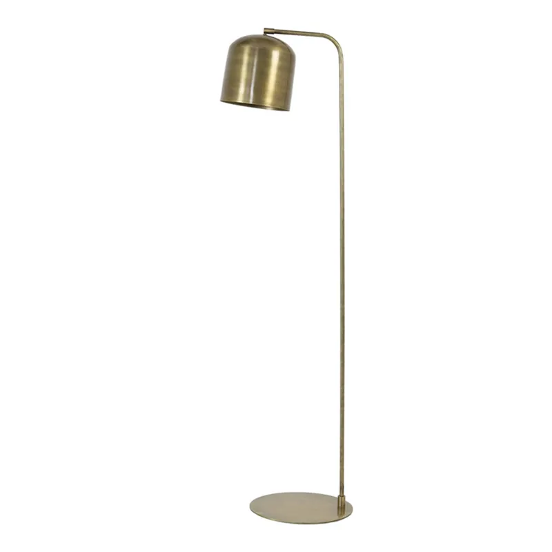 Klassieke gouden vloerlamp ronde voet Light & Living Aleso Actieprijs