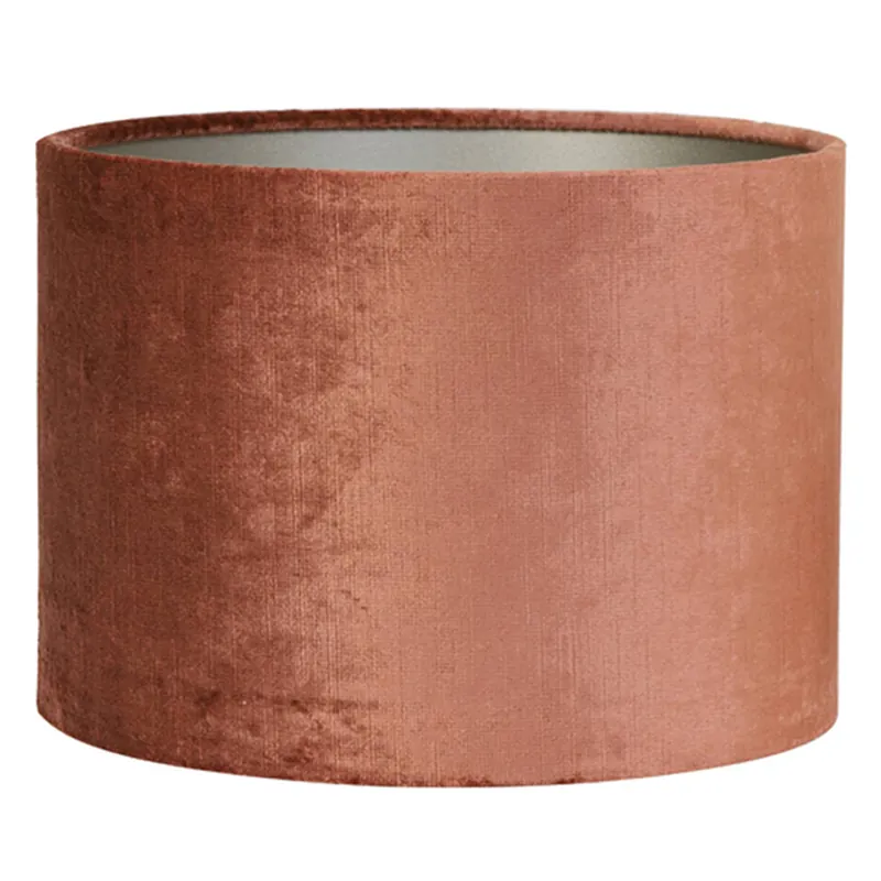 Retro koperkleurige lampenkap fluweellook Light & Living Gemstone Meest Verkocht