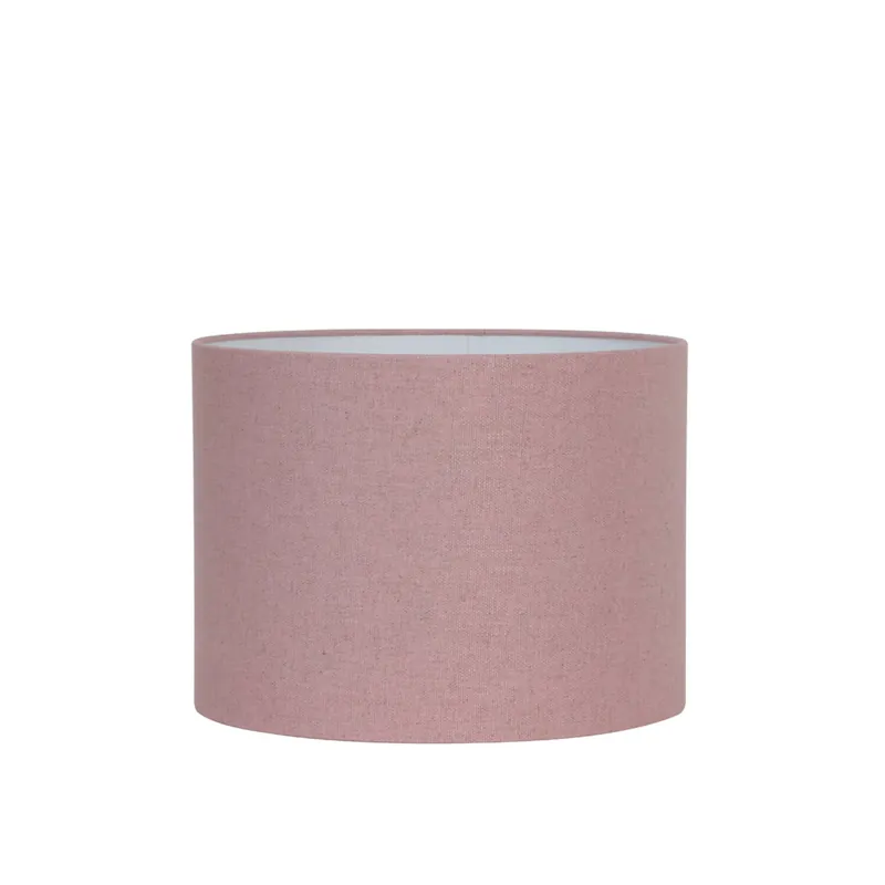 Lage Kosten Cilindervormige lampenkap in roze stof Light & Living Livigno