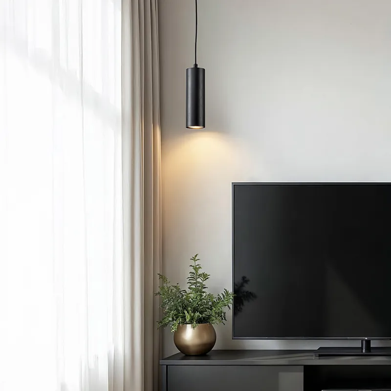 1-fase rail tube hanglamp Len - zwart Betaalbaar