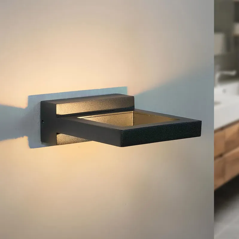 Gecertificeerd Design wandlamp voor badkamer Vince - zwart