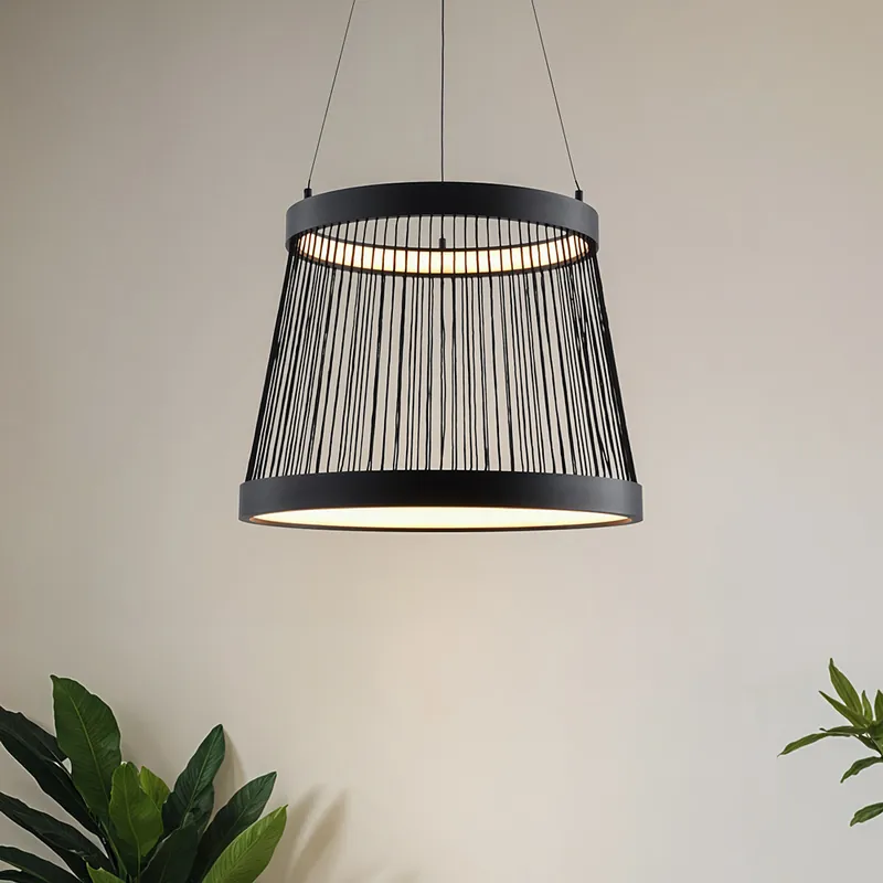 Gecertificeerd Design hanglamp Kae, 3-staps dimbaar- zwart