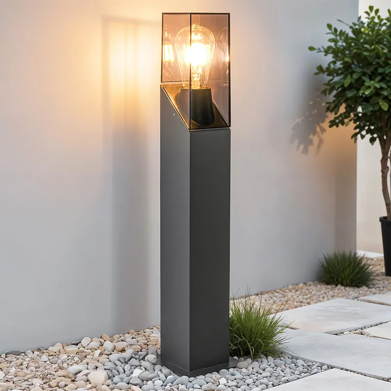Uitverkoop Industriële staande buitenlamp Jet - antraciet - 60 cm
