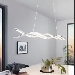 Dagaanbieding Chromen moderne hanglamp aluminium, Arantxa, 13W, 3000K LED | Lampgigant.nl