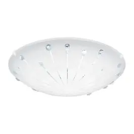 Witte plafondlamp glas, Bennet, 11W, 3000K LED | Lampgigant.nl Beperkt Aanbod
