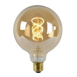 Dimbare E27 LED filament G125 bollamp Extra groot, Extra warm wit, 5 Watt | Lampgigant.nl Geld-Terug-Garantie