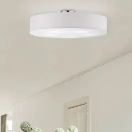 Lage Kosten Nikkelen plafonnière metaal, Ledbury | Lampgigant.nl