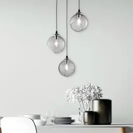 Chrome hanglamp Azibo, metaal, modern | Lampgigant.nl Goedkoop