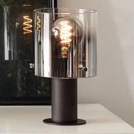 Design tafellamp Nour, Glas, met Aan/uit schakelaar op het snoer | Lampgigant.nl Fabrieksprijs
