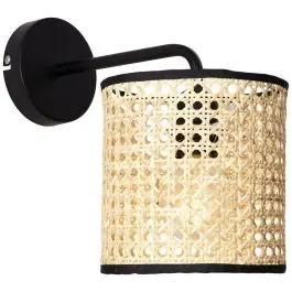 Landelijke wandlamp Emmelie, Rotan | Lampgigant.nl Budget