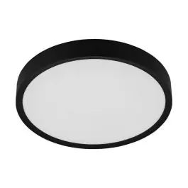 Zwarte moderne plafonniere, Jouk, kunststof, 33w 3000K (warm wit) LED | Lampgigant.nl Exclusief