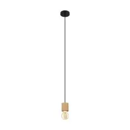 Landelijke hanglamp hout, Yannic | Lampgigant.nl Dagaanbieding
