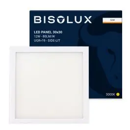 Bisolux LED paneel 30x30 - 12W - 3000K - UGR<19 - side-lit | Lampgigant.nl Wereldwijde Verzending