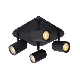 In De Mode Zwarte moderne plafondlamp, Lennert, metaal, IP44 | Lampgigant.nl