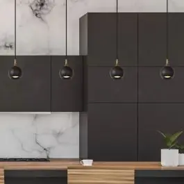Modern Zwarte moderne hanglamp, Favori, metaal | Lampgigant.nl