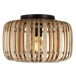 Houten plafonnière bruin, Brain | Lampgigant.nl Aanbieding