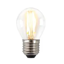 Dimbare Olucia E27 LED filament lamp Melchis, P45, 4W, 2700K | Lampgigant.nl Ambachtelijk