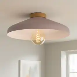 Landelijke plafondlamp roze, Freddie | Lampgigant.nl Korting