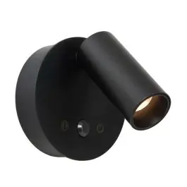 Zwarte oplaadbare wandlamp modern, Toni, 2W, 2700-4000K, met touchdimmer | Lampgigant.nl Premium