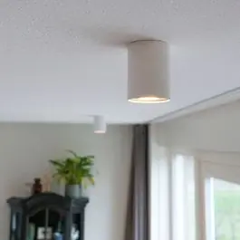 Moderne spot wit en staal draai- en kantelbaar - Rondoo up | QAZQA Bestseller
