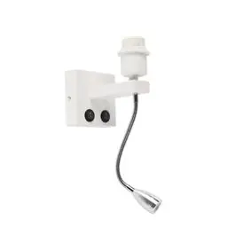 Koop Online Moderne wandlamp wit met flexarm - Brescia Combi | QAZQA