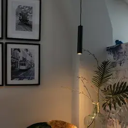 Design hanglamp zwart GU10 50mm - Tuba small | QAZQA Wereldwijde Verzending
