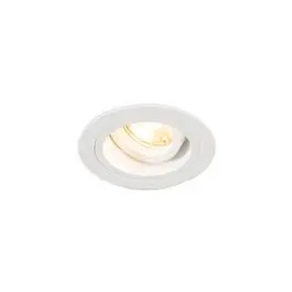 Aanbieding Inbouwspot rond wit draai- en kantelbaar - Chuck | QAZQA