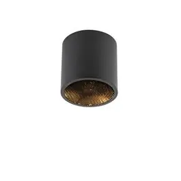 Op = Op Design opbouwspot zwart GU10 111mm - Impact Honey | QAZQA