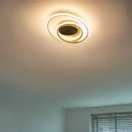Design plafondlamp goud incl. LED 3 staps dimbaar - Rowan | QAZQA Fabrieksprijs
