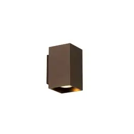 Moderne wandlamp donkerbrons vierkant 2-lichts - Sandy | QAZQA Direct Beschikbaar