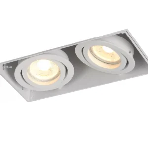 Seizoensaanbieding TRIMLESS – Inbouwspot 2-lichts WIT