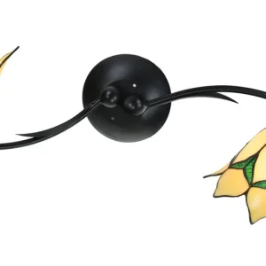 Gratis Retour Tiffany Wandlamp/Plafonnière Lovely Flower Yellow 2