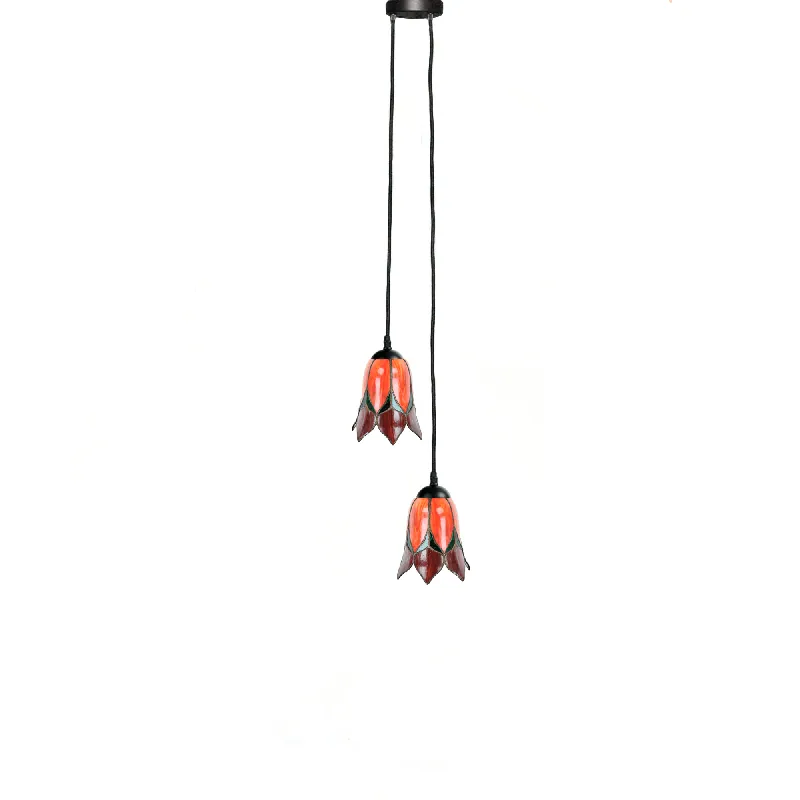 Tiffany Kroonluchter Lovely Flower Red 2 Nu Kopen