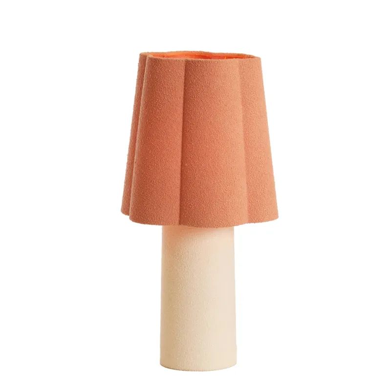 Tafellamp Ø25×50 cm MUSABY wit+roze Fabrieksprijs