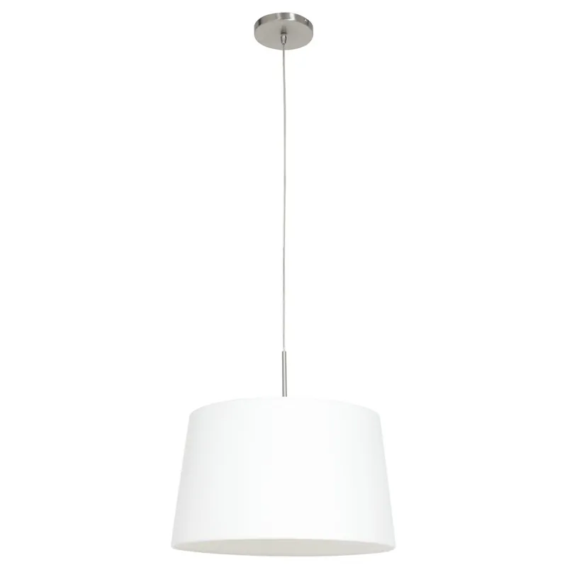 Hanglamp Sparkled Light 3602ST+K1001QS Staal-Wit Linnen Betaalbaar