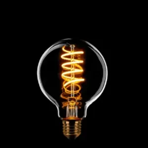 Direct Verzonden ETH Globe 80mm Filament spiraal LED 7w E27 240v 2200k 3 stappen dimbaar helder