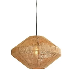 2966783 – Hanglamp Ø50×31 cm MALLOW jute naturel Direct Verzonden