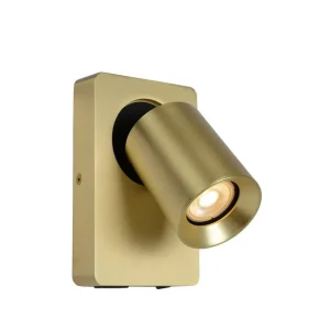 Authentiek Wandlamp Megano mat goud 1 lichts