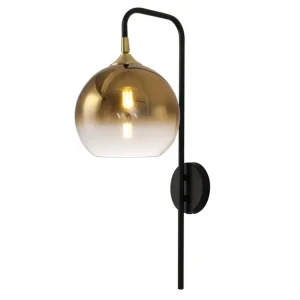 Aanbieding Wandlamp Dajano Zwart/Goud