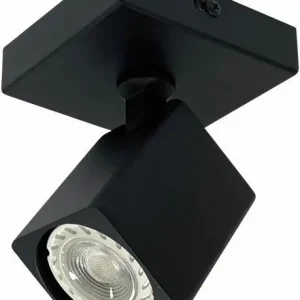 1-lichts Spot “Quadro” GU-10 Zwart Aanbieding
