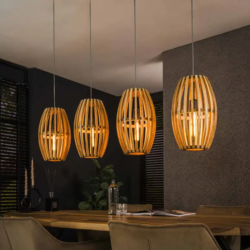 Ambachtelijk Hanglamp 4L Orbit