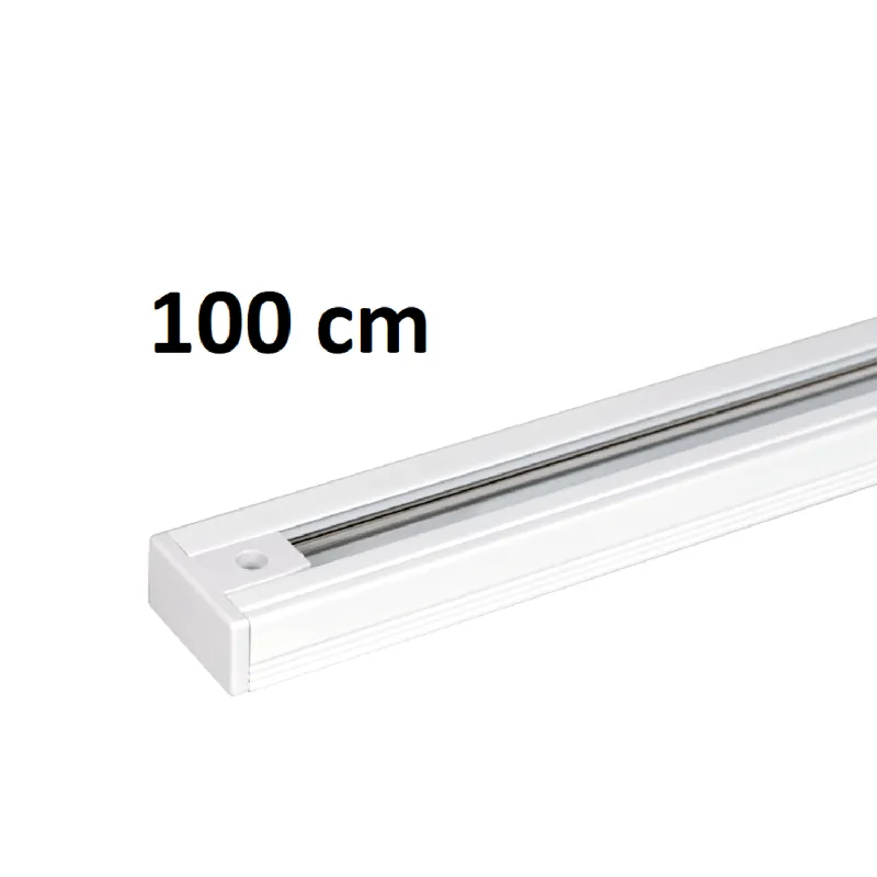 100cm 1-fase railverlichting wit Handgemaakt
