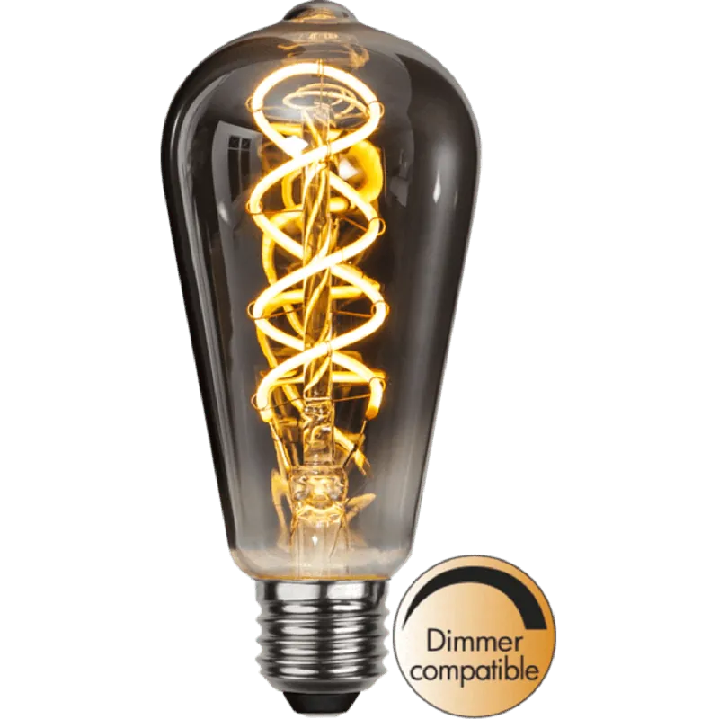 Betrouwbaar Led 9w Rustica Edison Smoke e27 Spiraal 350LM